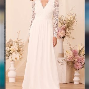Long Sleeve Lace Maxi Dress 